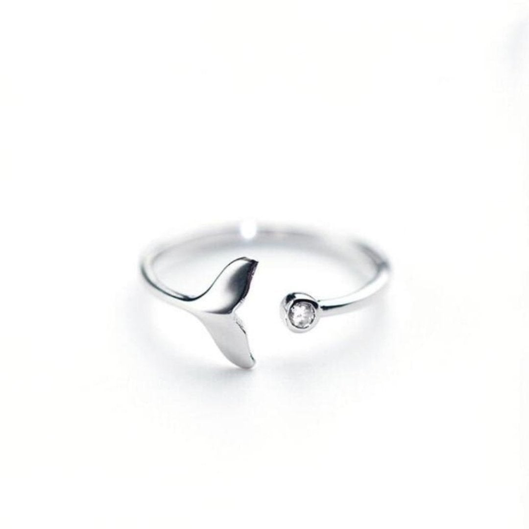 Adjustable Dolphin Tail Ring