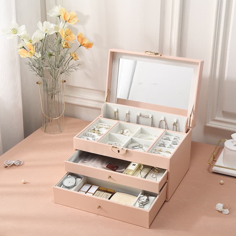 Large Jewellery Organizer with three Drawers
