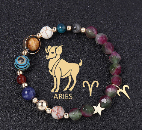 Handcrafted Zodiac Gemstone Balance Bracelet for Women