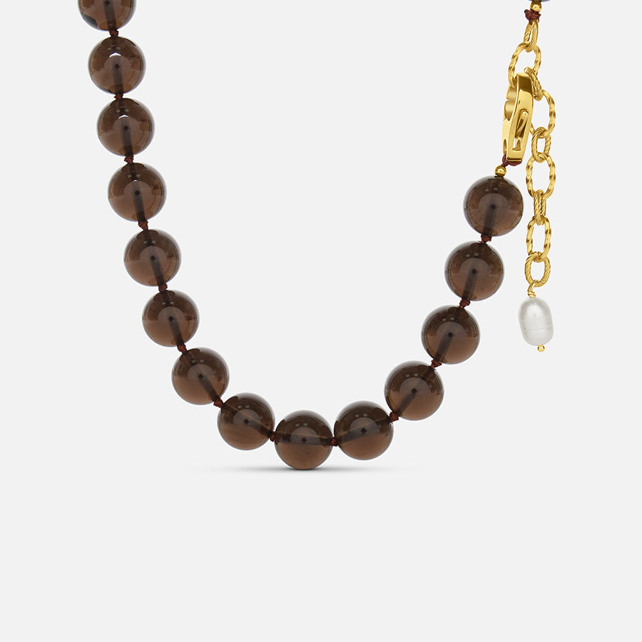 CACAO BEADED NECKLACE