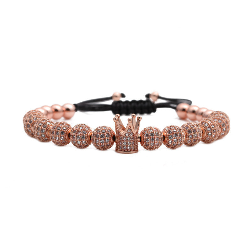 Zircon Crown Woven Bracelet With Micro Inlays Exclusive