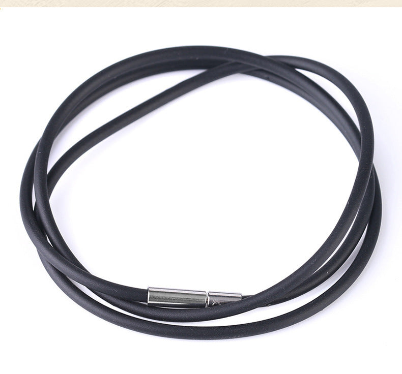 Amorphous Crystal Pendant Necklace White Stone Irregular