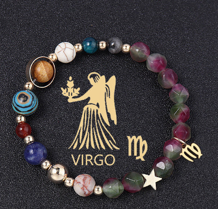 Handcrafted Zodiac Gemstone Balance Bracelet for Women