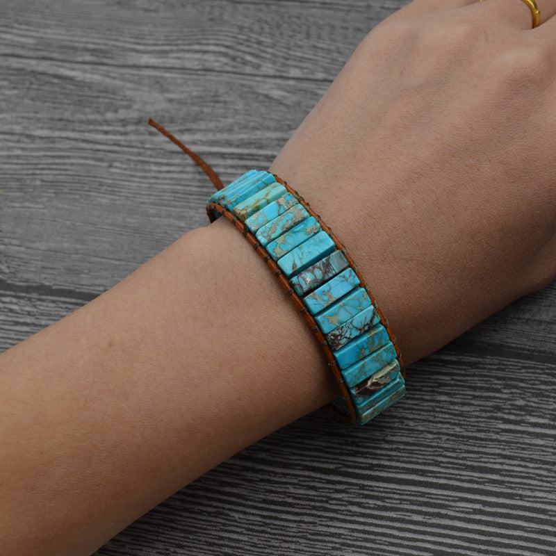 Imperial Jasper Handcrafted Bracelet, Protection For Men