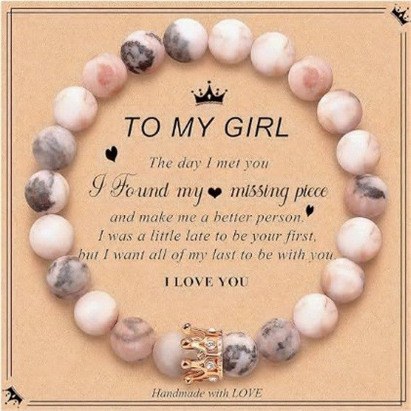 Rhodochrosite Zebra Crystal Bracelet Limited Edition