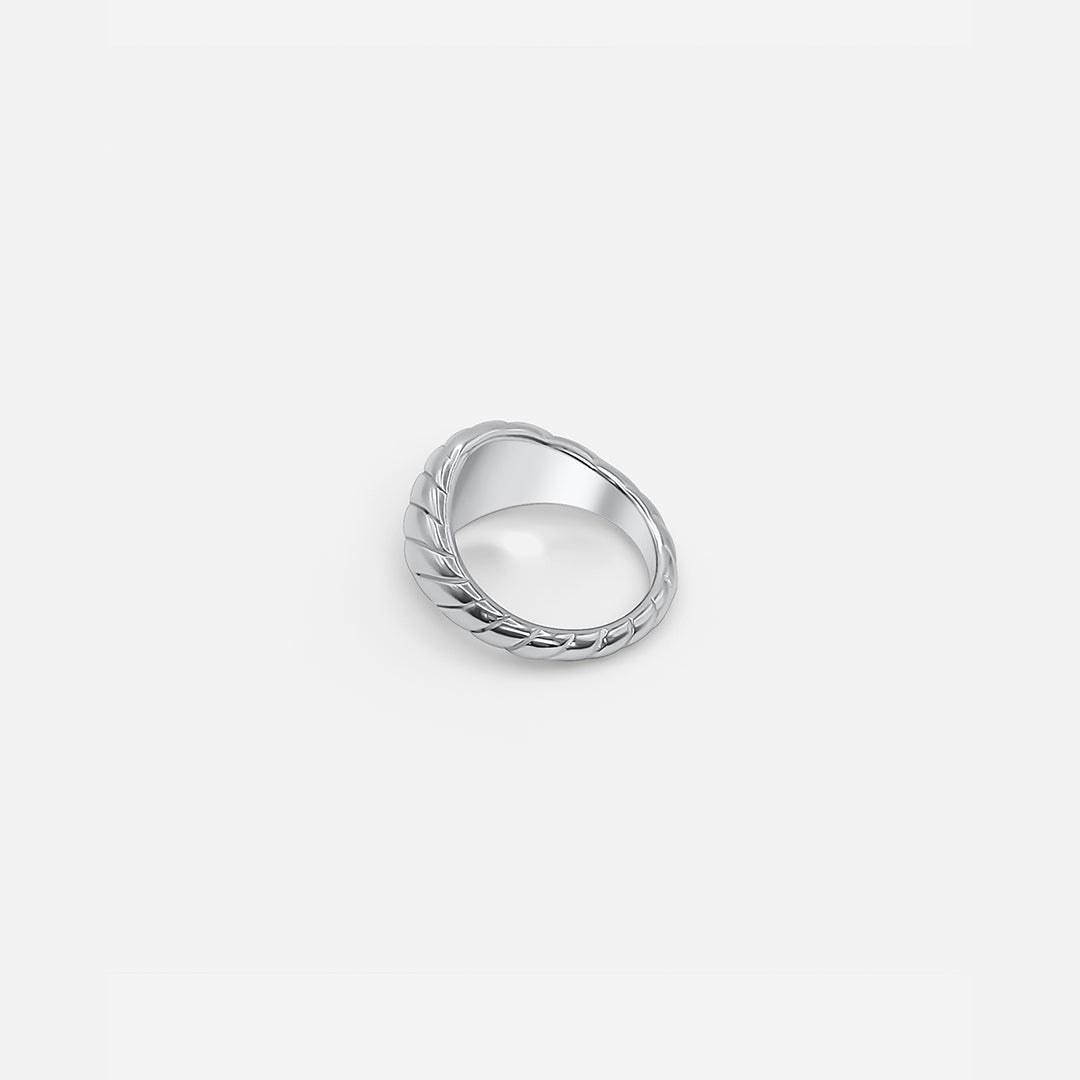 RIPPLE RING SILVER