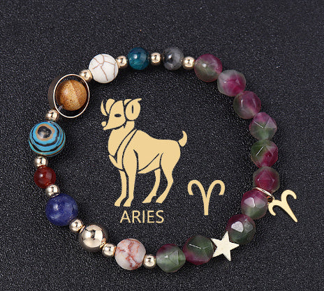 Handcrafted Zodiac Gemstone Balance Bracelet for Women