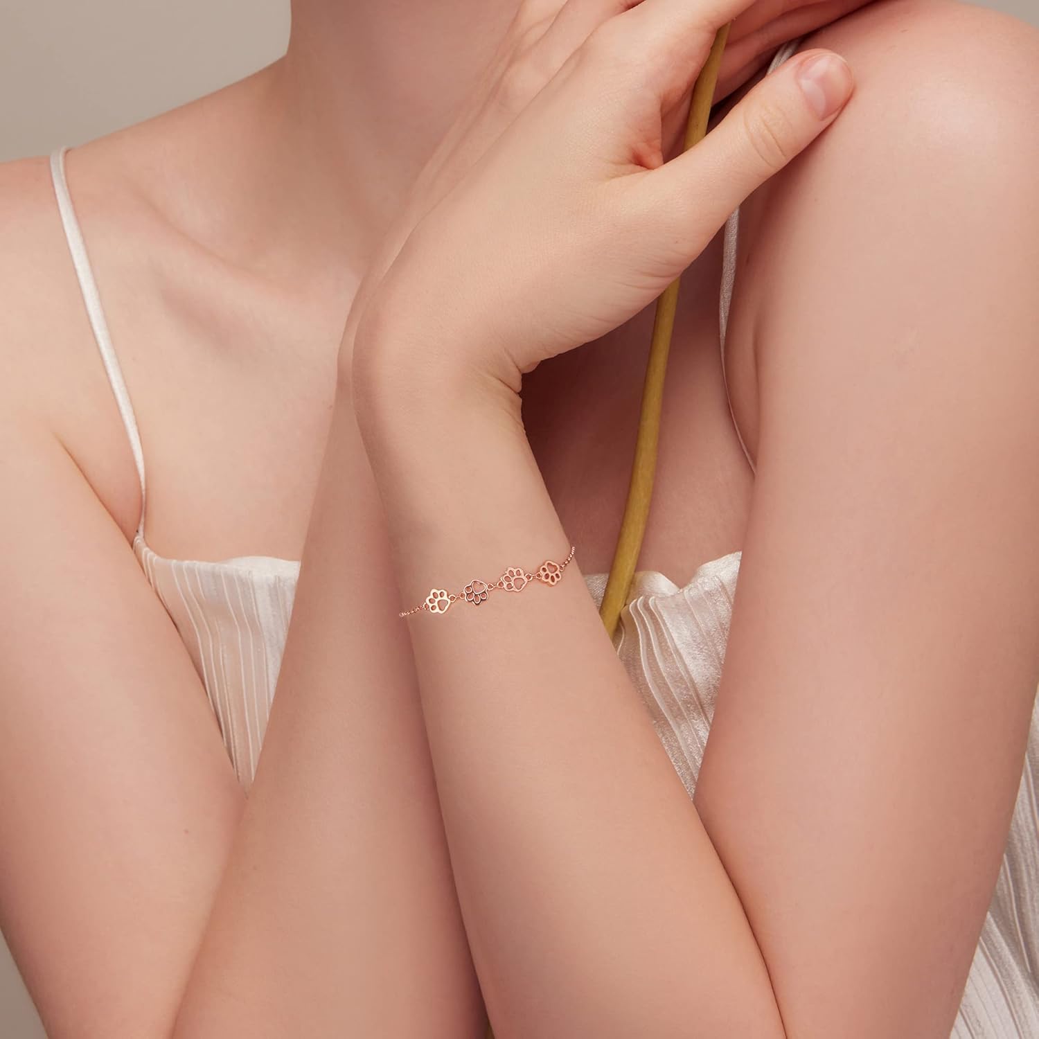 Dog Paw Print Bracelet – Adjustable Bracelet