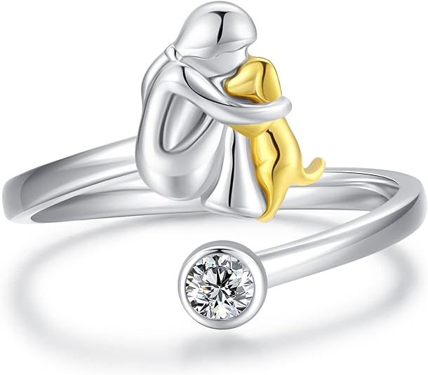 Adjustable Dog Ring - Handmade Ring for Women