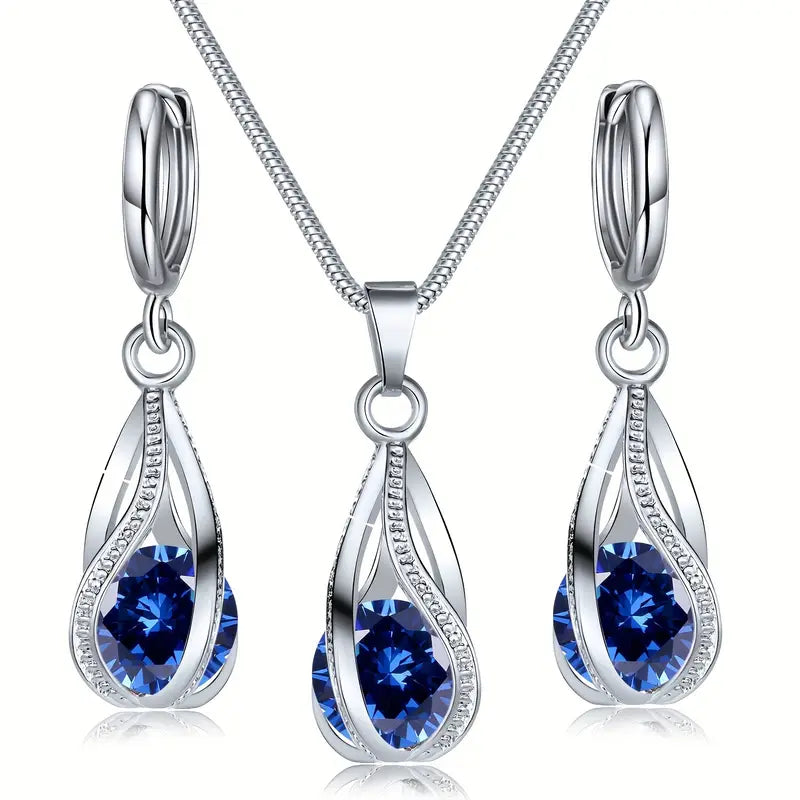 Zelira Fontaine Jewelry Set | White Gold