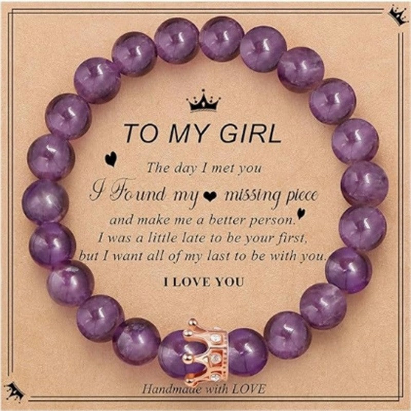 Rhodochrosite Zebra Crystal Bracelet Limited Edition