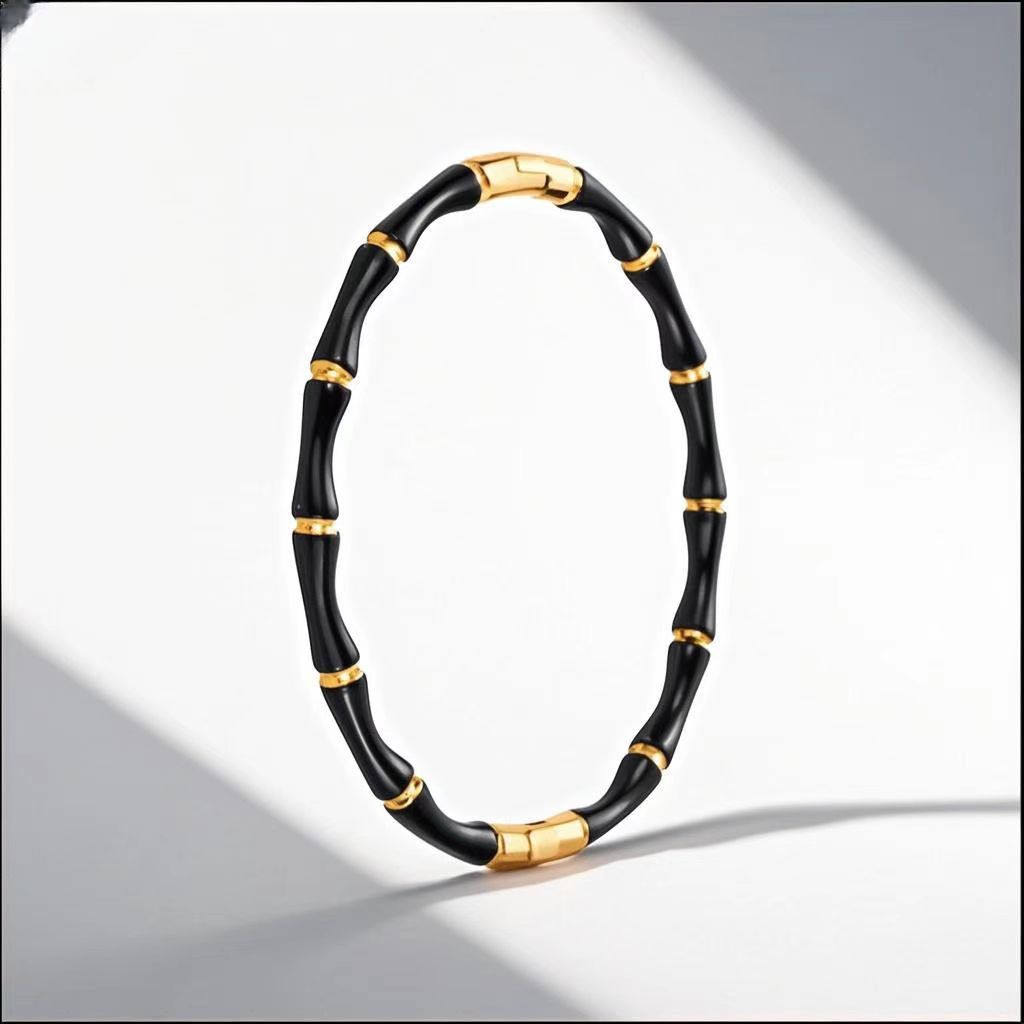 Stainless Steel Colorfast Bamboo Bracelet Limited