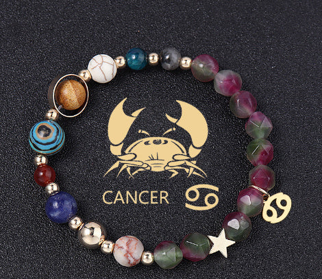 Handcrafted Zodiac Gemstone Balance Bracelet for Women