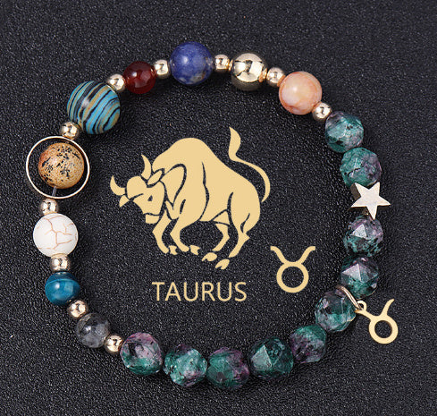 Natural Stone Twelve Constellations Bracelet Exclusive