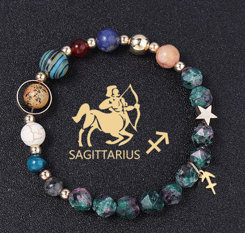 Natural Stone Twelve Constellations Bracelet Exclusive