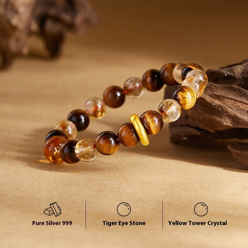 Natural Tiger Eye Bracelet For Women Protection