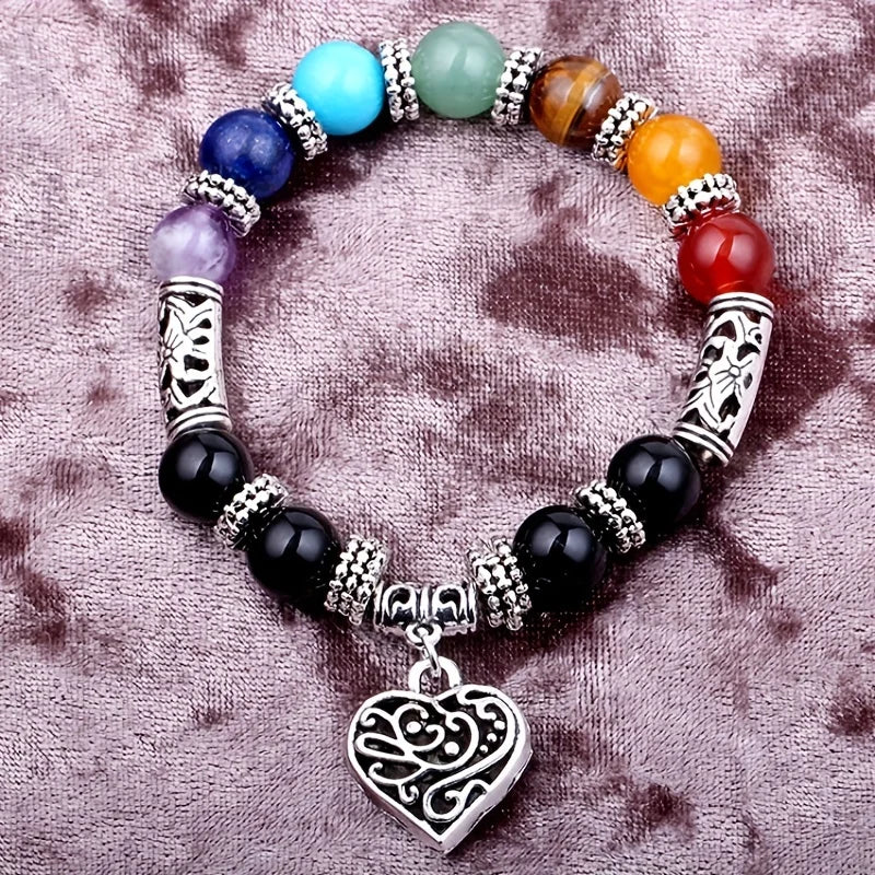 7 Chakra Stone Bracelet - Spiritual Healing