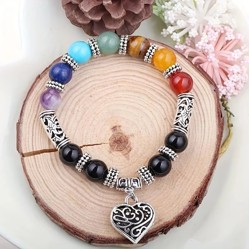 7 Chakra Stone Bracelet - Spiritual Healing