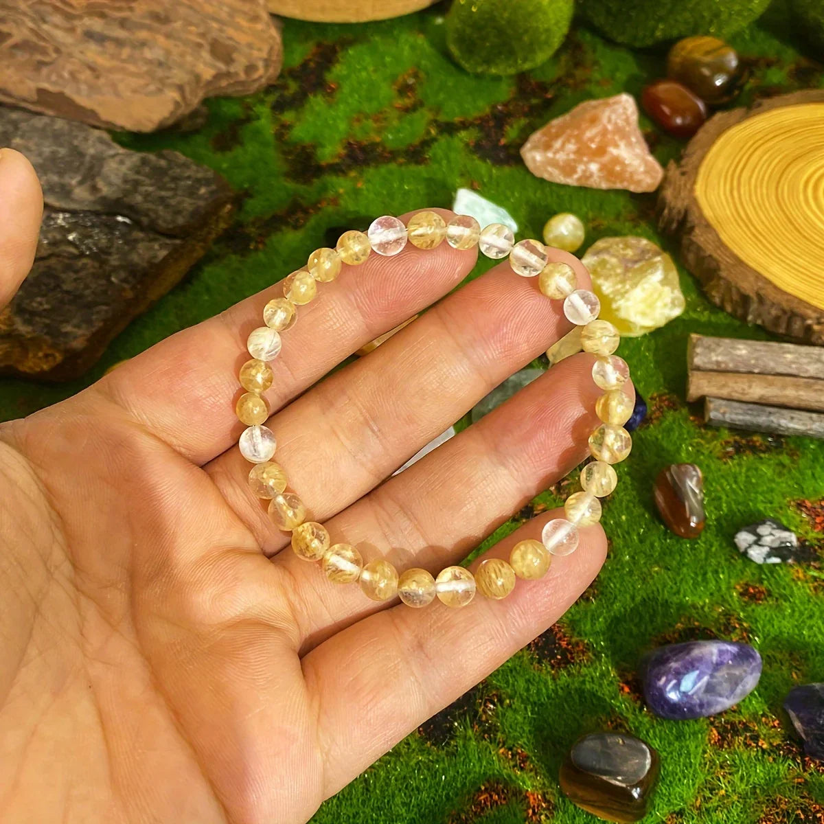 Citrine Bracelet Prosperity Optimism Happiness Gift