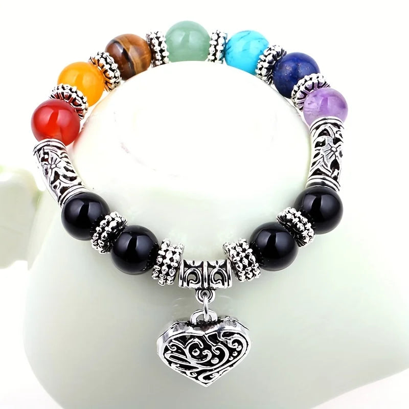 7 Chakra Stone Bracelet - Spiritual Healing
