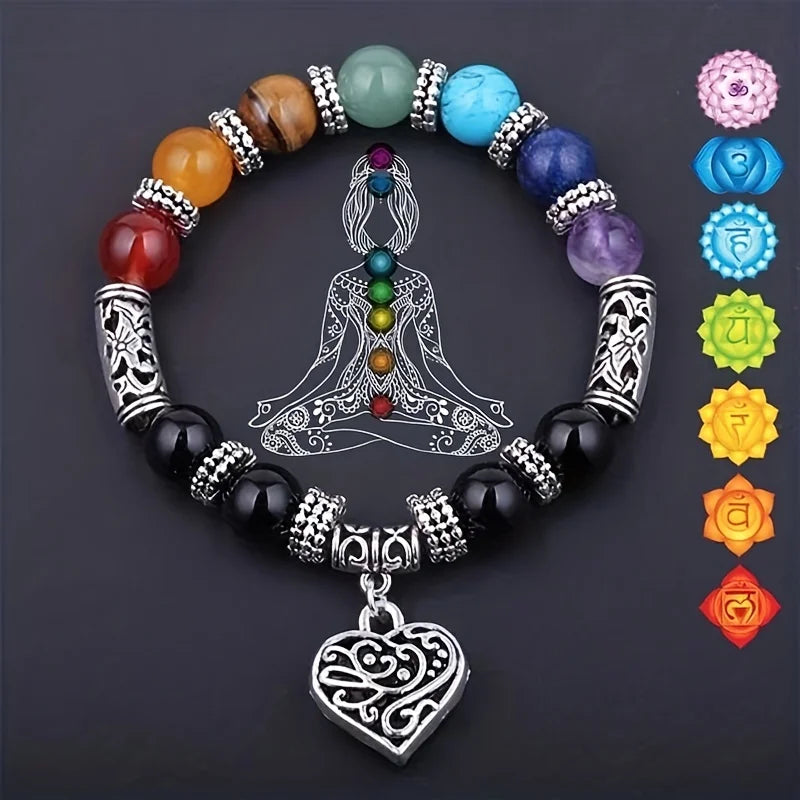 7 Chakra Stone Bracelet - Spiritual Healing
