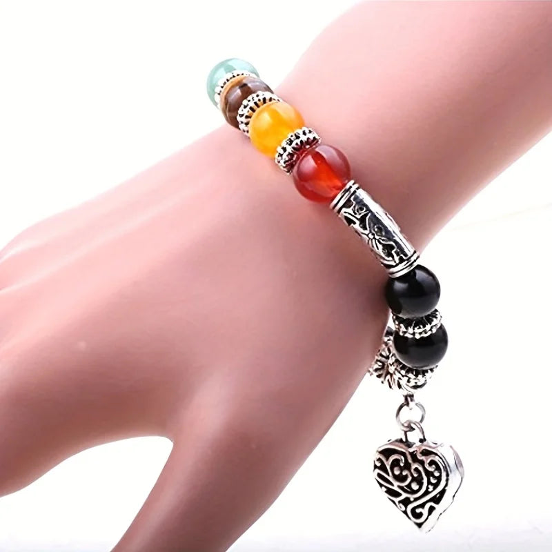 7 Chakra Stone Bracelet - Spiritual Healing