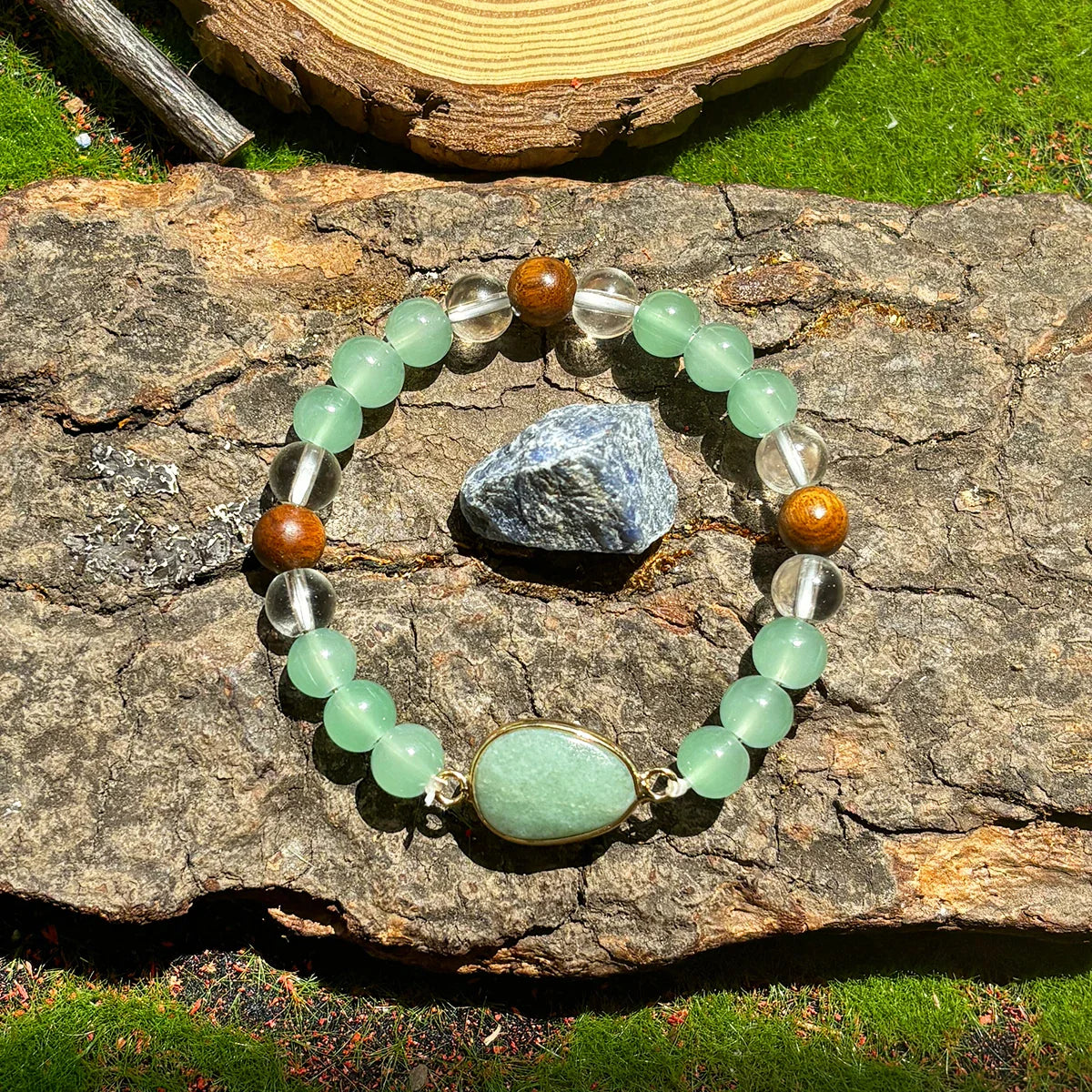 Green Aventurine And Tiger Eye Bracelet Unisex Prosperity