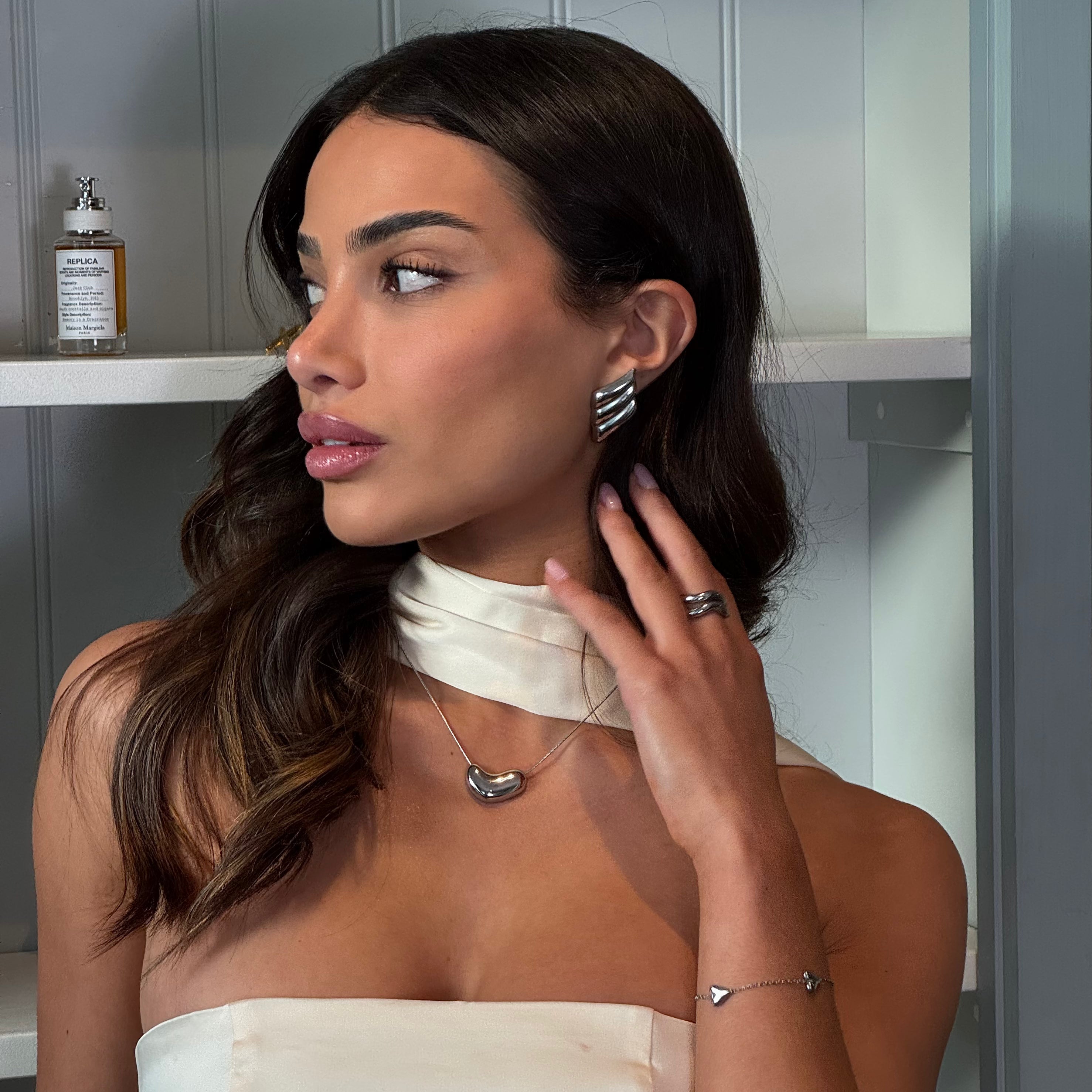 Pebble Necklace - Silver