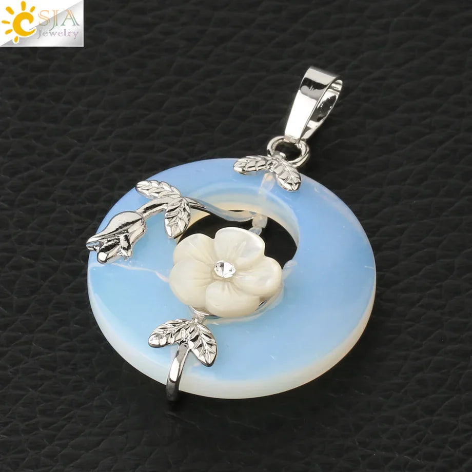 Amethyst Donut Pendant Energy And Balance