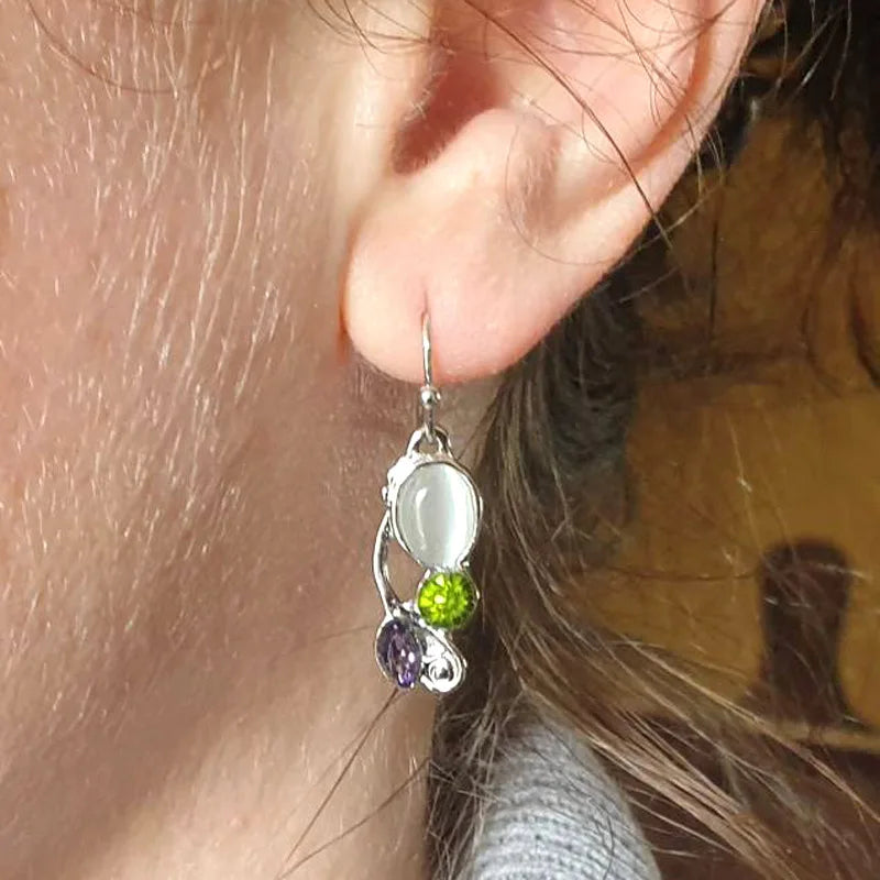 Luxury Elegant Multi-Stone Earrings