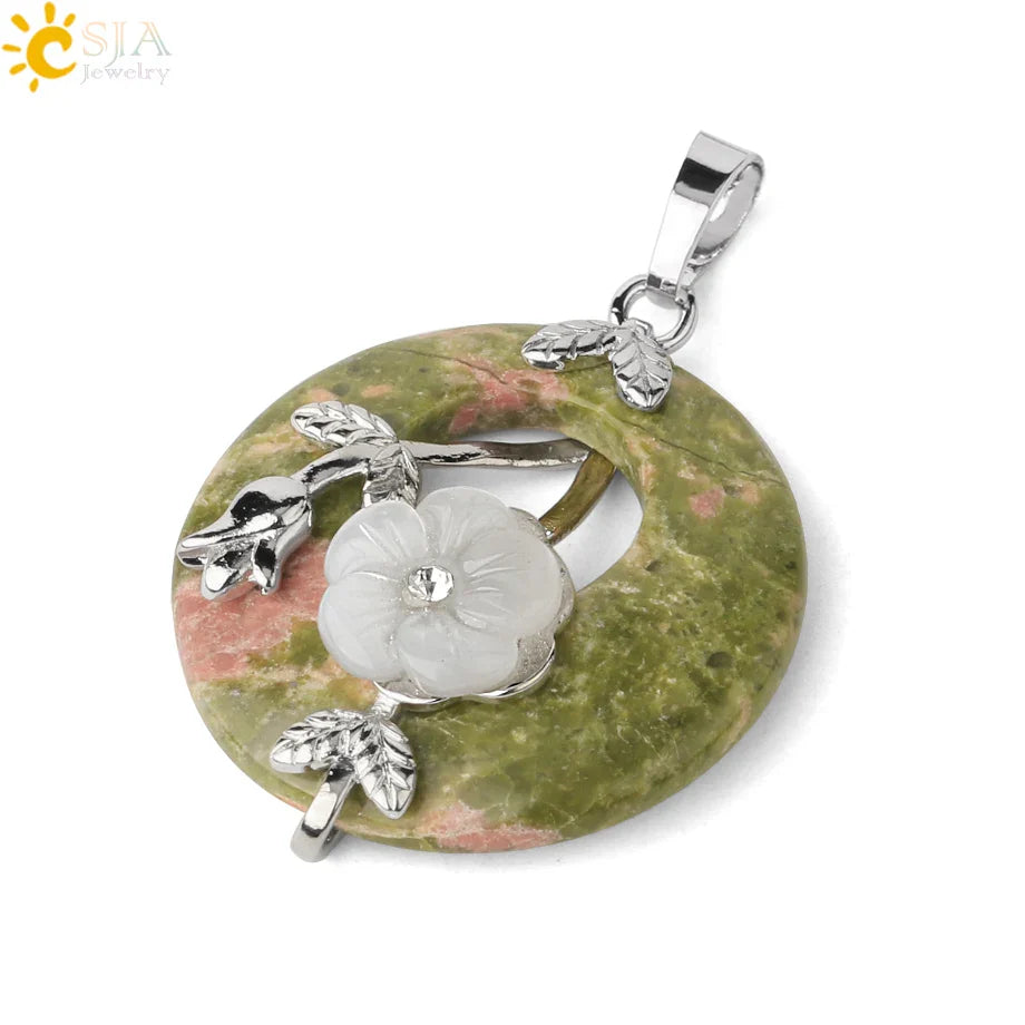 Amethyst Donut Pendant Energy And Balance