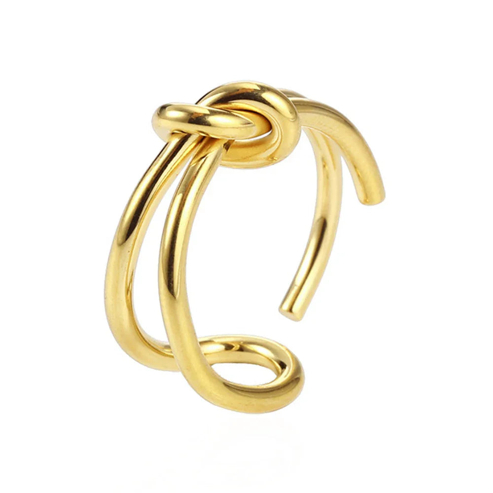 Adjustable Knotted Ring