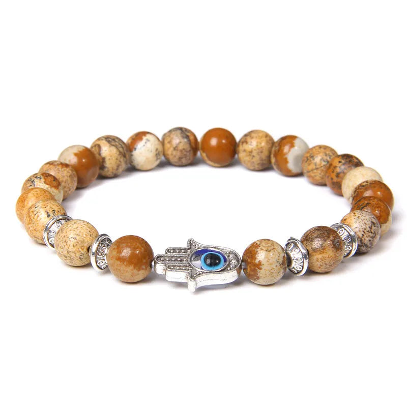 Natural Agate Protection Bracelet Unisex