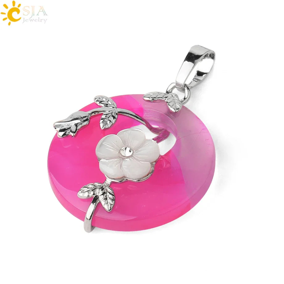 Amethyst Donut Pendant Energy And Balance