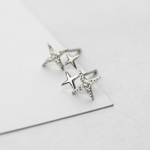 Star Stud  with Zirconia in Gold