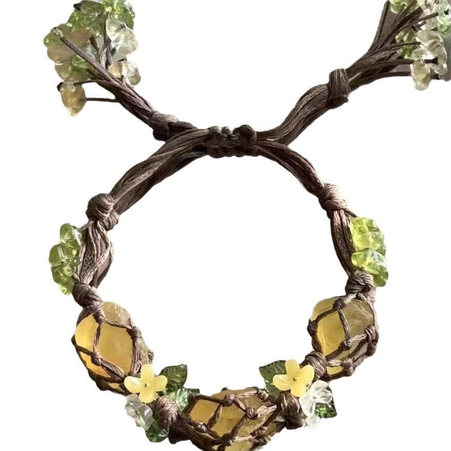 Mori Style Flower Woven Hand Strap Bracelet Limited