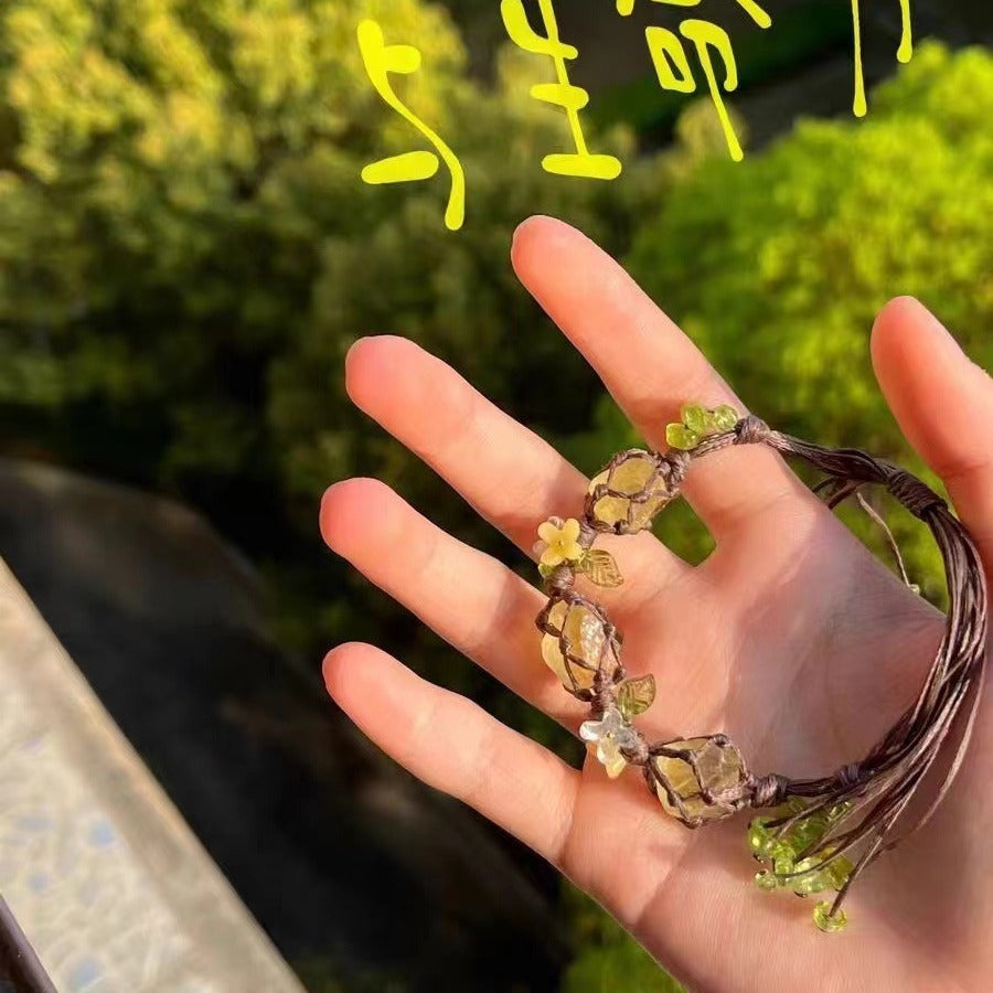 Mori Style Flower Woven Hand Strap Bracelet Limited