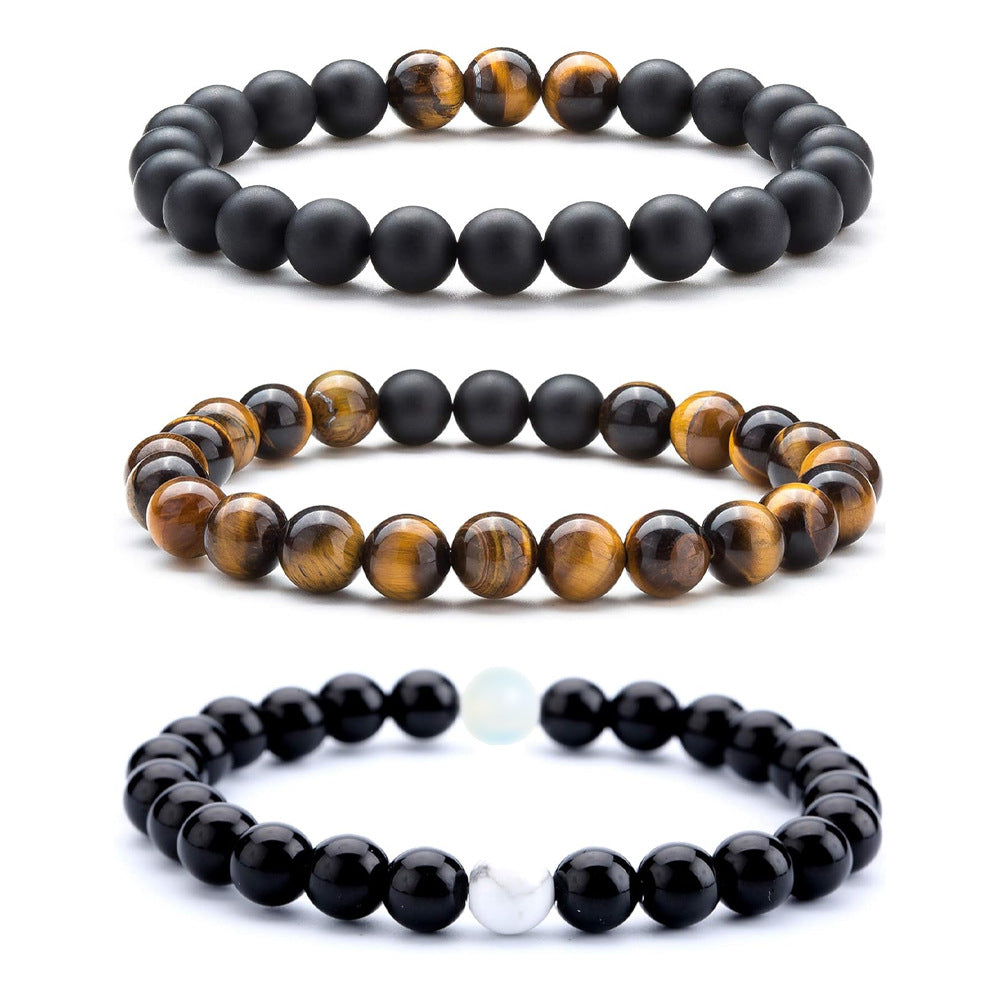 Tiger Eye Volcanic Rock Yoga Beaded Bracelet Exclusive