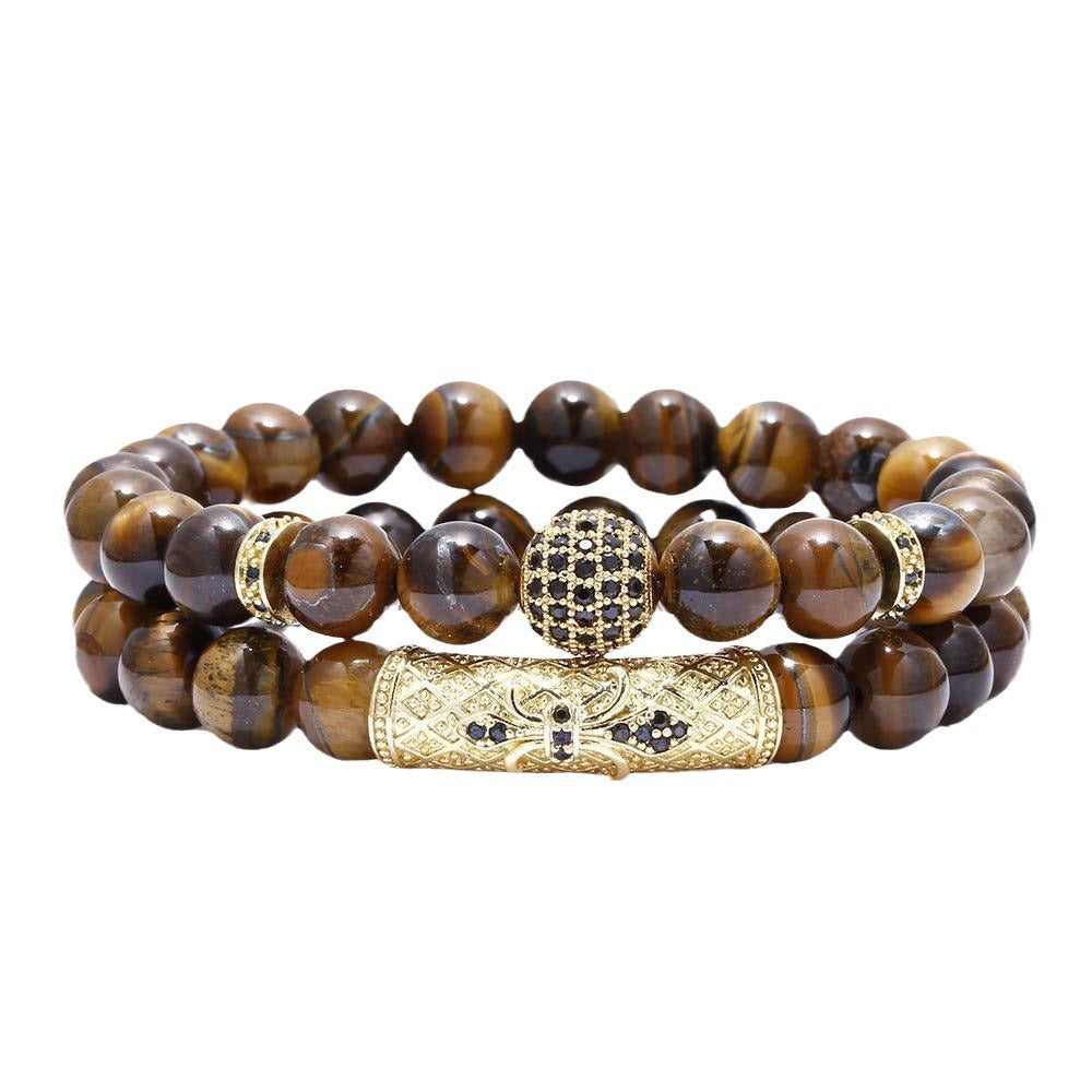 Tiger Eye Bracelet Unisex Natural Stone Collection Elite