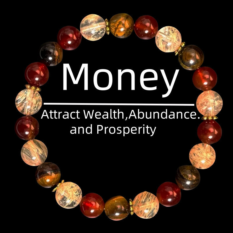 Natural Tigereye Crystal Beaded Bracelet Signature Edition