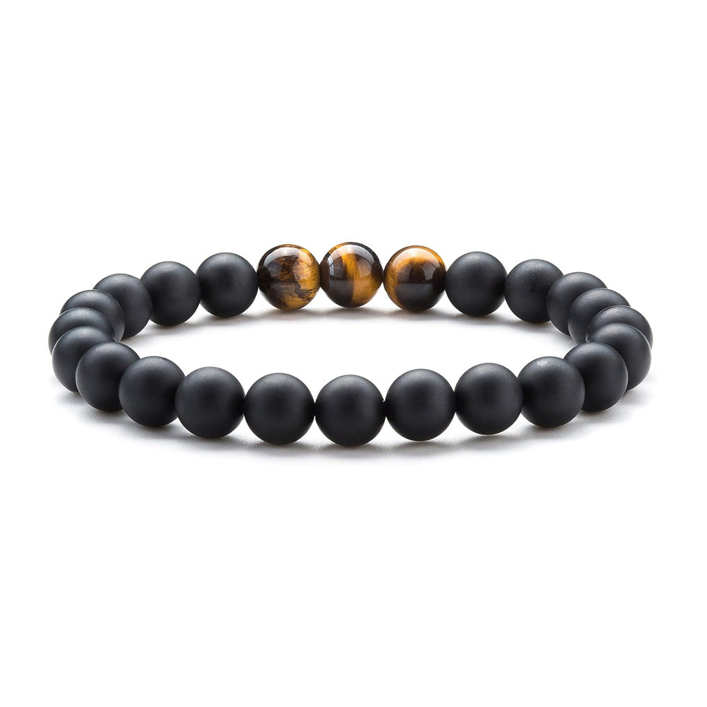 Tiger Eye Volcanic Rock Yoga Beaded Bracelet Exclusive