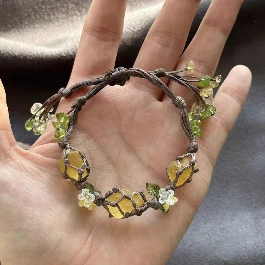Mori Style Flower Woven Hand Strap Bracelet Limited