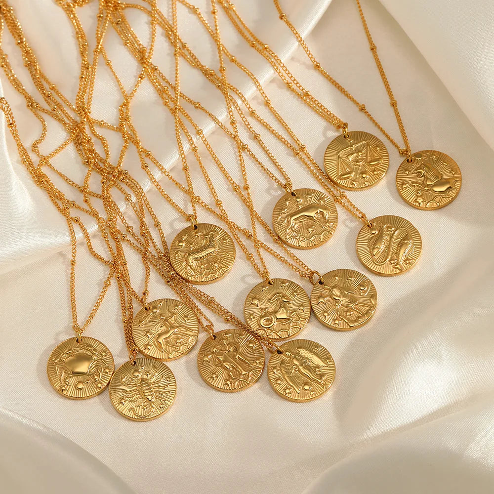 Your Sign, Your Story Zodiac Coin Necklace