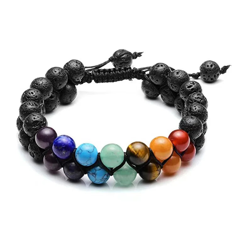 7 Chakra Stone Bracelet - Spiritual Healing