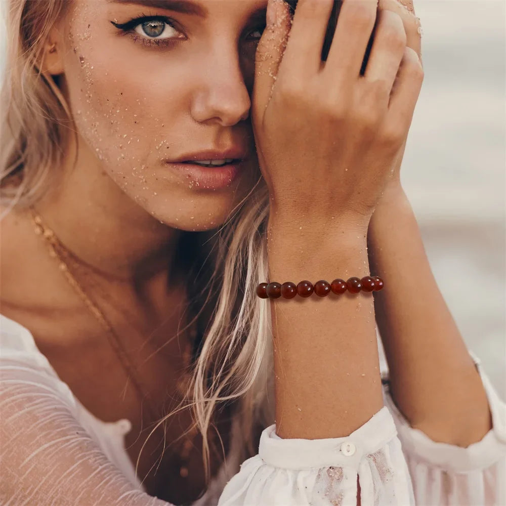 Amethyst Fluorite Bracelet - Energy Balance