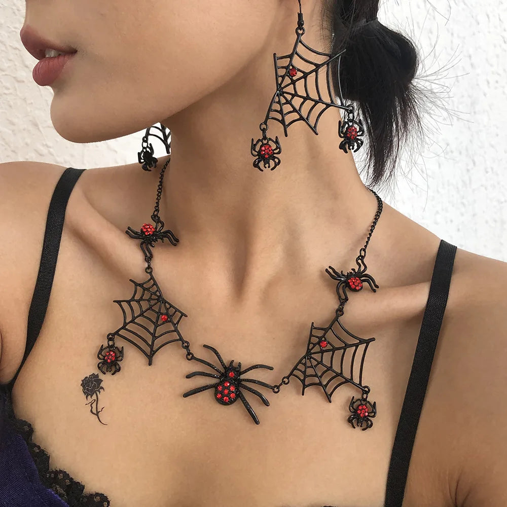 Spider Web Dangle Earrings - Aura Energy