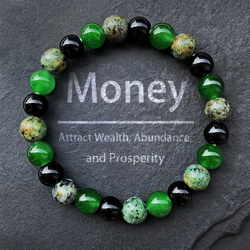 Natural Green Jade Bracelet For Men Balance