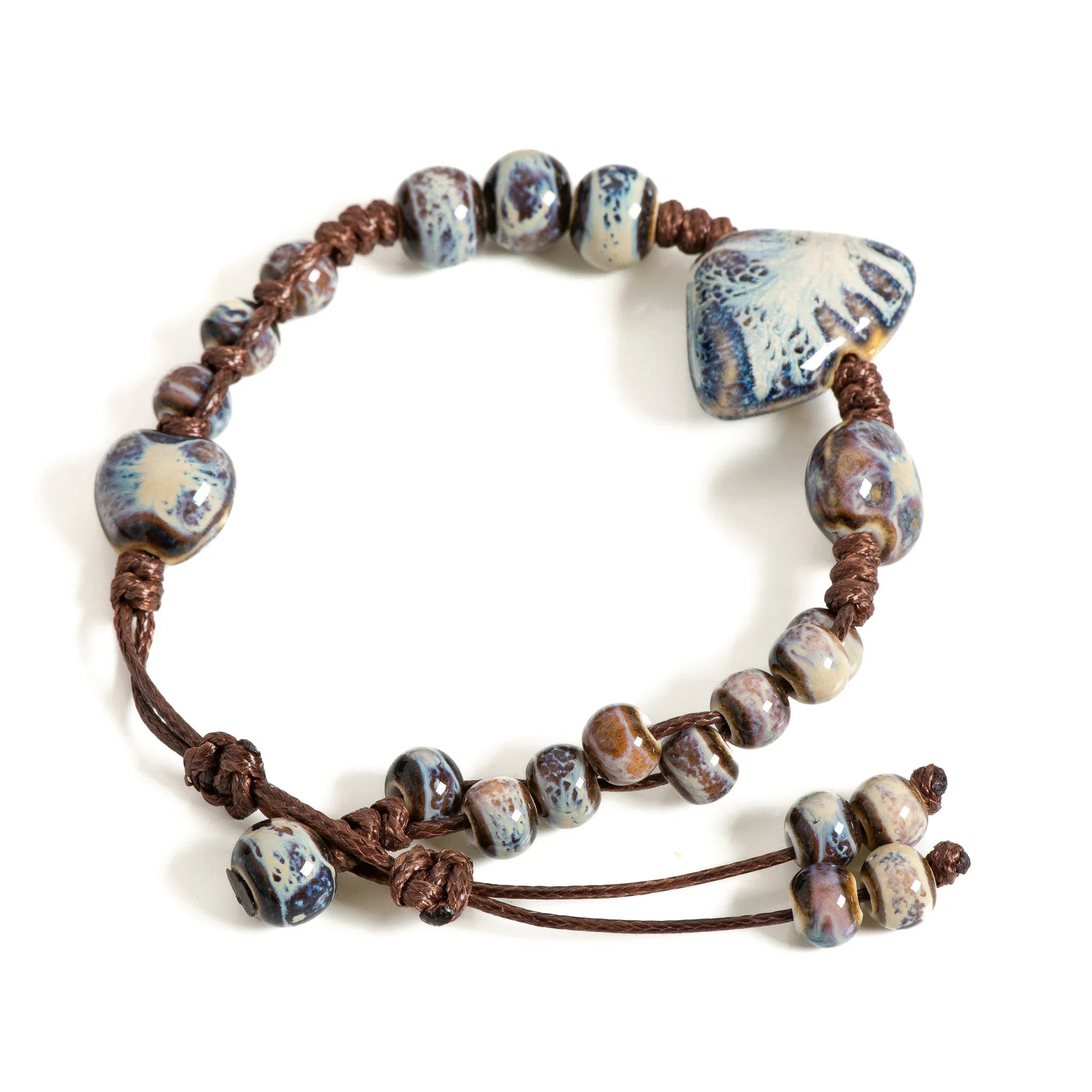 Ceramic Bracelet Blue Butterfly Shell Boutique