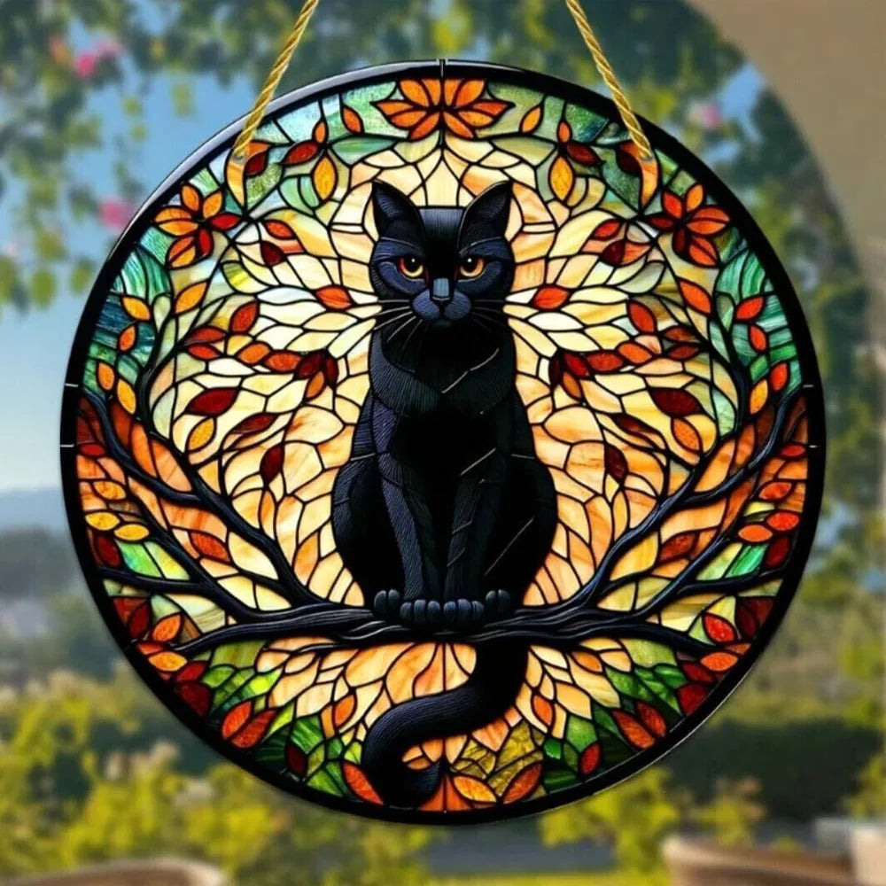 Black Cat Moonlight Suncatcher By Tinkers Spiritual Aura