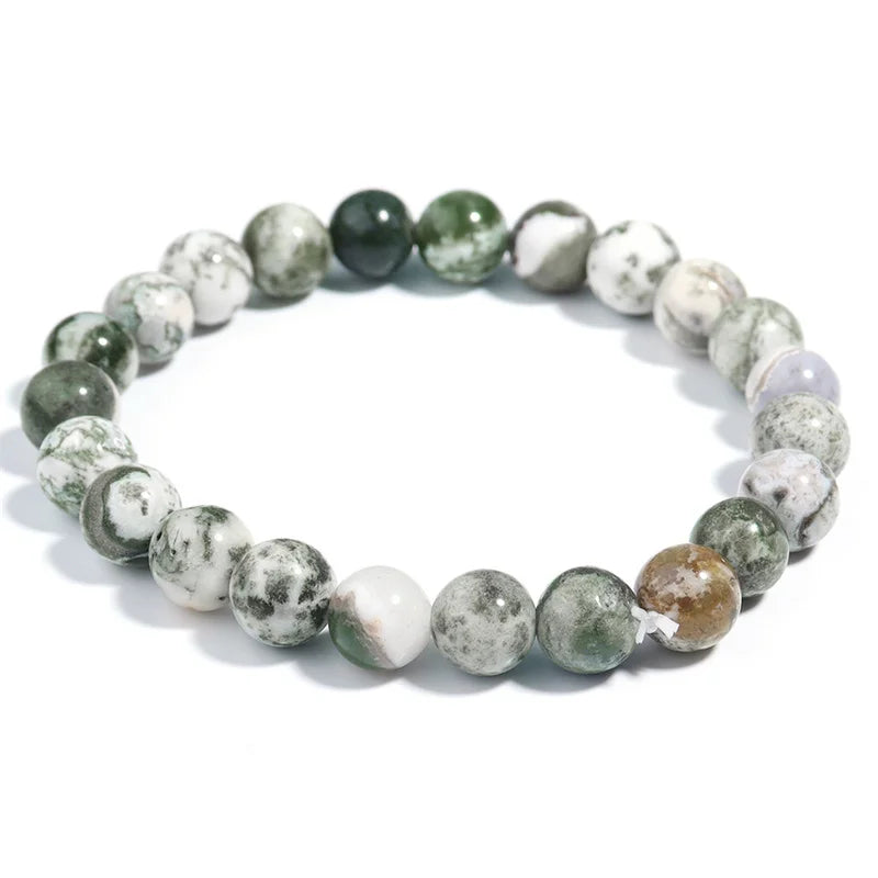 Dendritic Agate Depression Healing Crystal Bracelet Unisex
